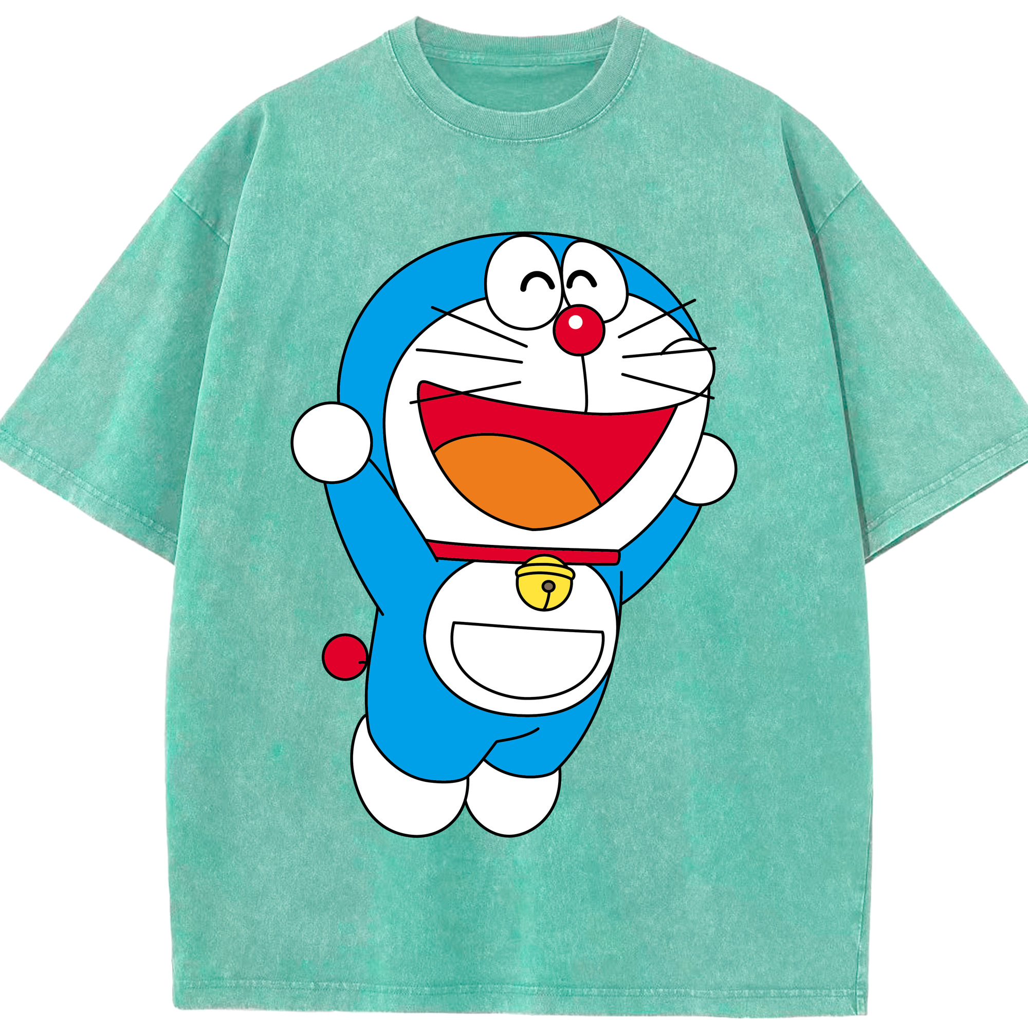 （画像用） ドラえもん Doraemon 綿100% ヴィンテージ風 半袖Tシャツ（フロントプリント）